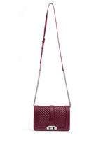 Load image into Gallery viewer, Chevron Quilted Small Love Crossbody