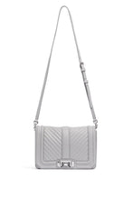 Load image into Gallery viewer, Chevron Quilted Small Love Crossbody
